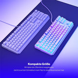 ENDORFY Thock TKL Wireless Tastatur DE Layout Kailh Box Red Weiß Pudding