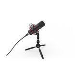 ENDORFY Solum T USB Mikrofon Schwarz mit Anti Shock Montage und Stativ