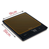 Camry CR 3175 digitale Küchenwaage mit 15 kg Kapazität, LED-Anzeige und Gesten-Tara, schwarz