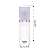 ENDORFY Solum Streaming Onyx White USB Mikrofon mit Anti Shock Montage