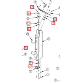 Nilfisk Original 56114302 Hardware Kit-Steering Column / Kit für Lenksäule