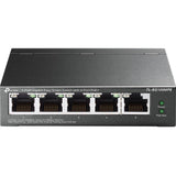 TP-Link TL-SG105MPE Easy Smart Switch – 5-Port Gigabit, 4x PoE+, 120 W, lüfterlos, Metallgehäuse