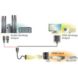 LogiLink HDMI zu VGA / Audio Konverter 15-pin Buchse USB-Stecker 2 m