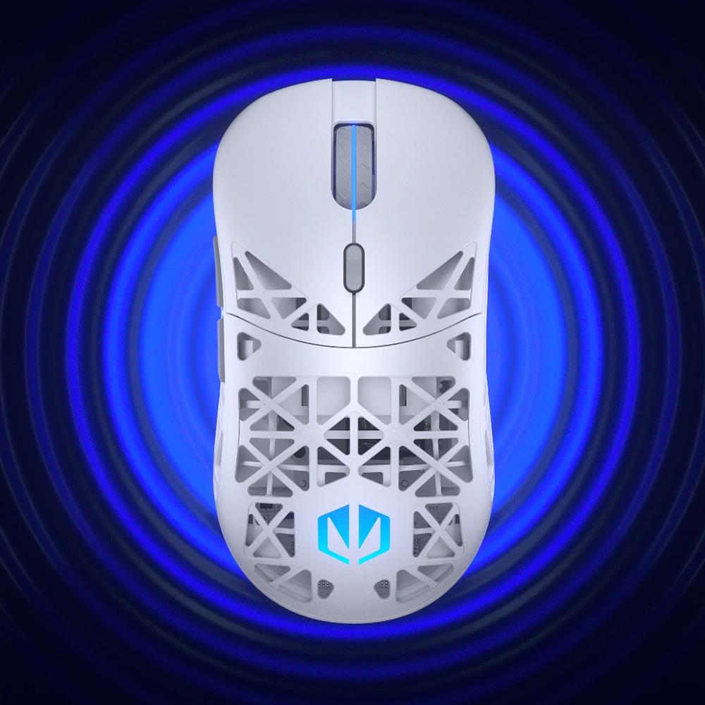 ENDORFY LIV Plus Wireless, Leichte kabellose Gaming-Maus inkl. Ladestation, Weiß | EY6A017