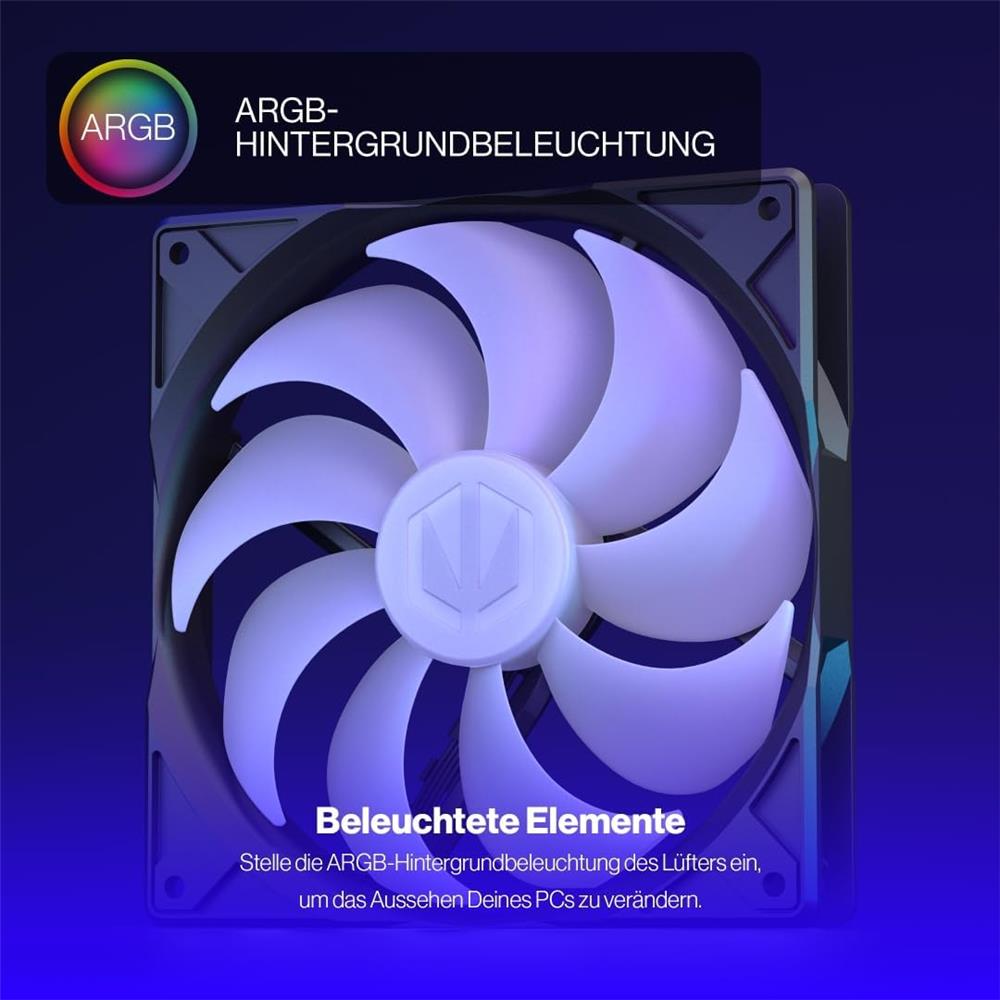 ENDORFY Stratus 140 PWM ARGB PC-Gehäuselüfter, 140mm, Beleuchtet | EY4A012