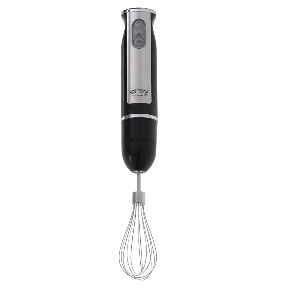 Camry CR 4621 Stabmixer Mini Set 2in1 Schneebesen 600 Watt Handmixer Edelstahl schwarz