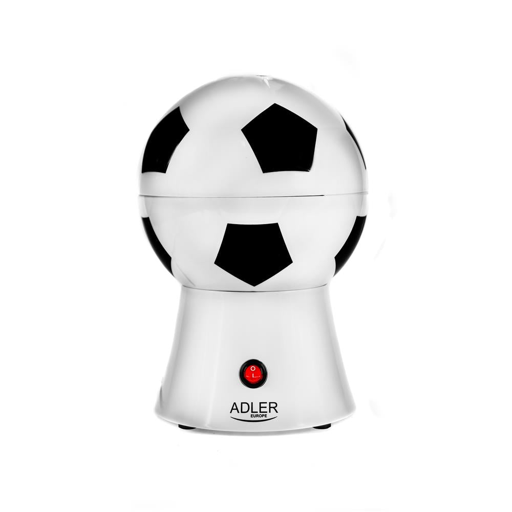 Adler AD 4479 Popcorn-Maker Popcorn-Maschine Fußball Heißluft ölfreie fettfreie Zubereitung