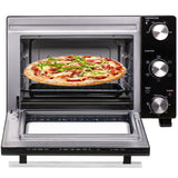 Adler AD 6024 Mini-Backofen 22 Liter, Schwarz, 0-230°C, mit Timer-Endarbeitston und 5 Backmodi