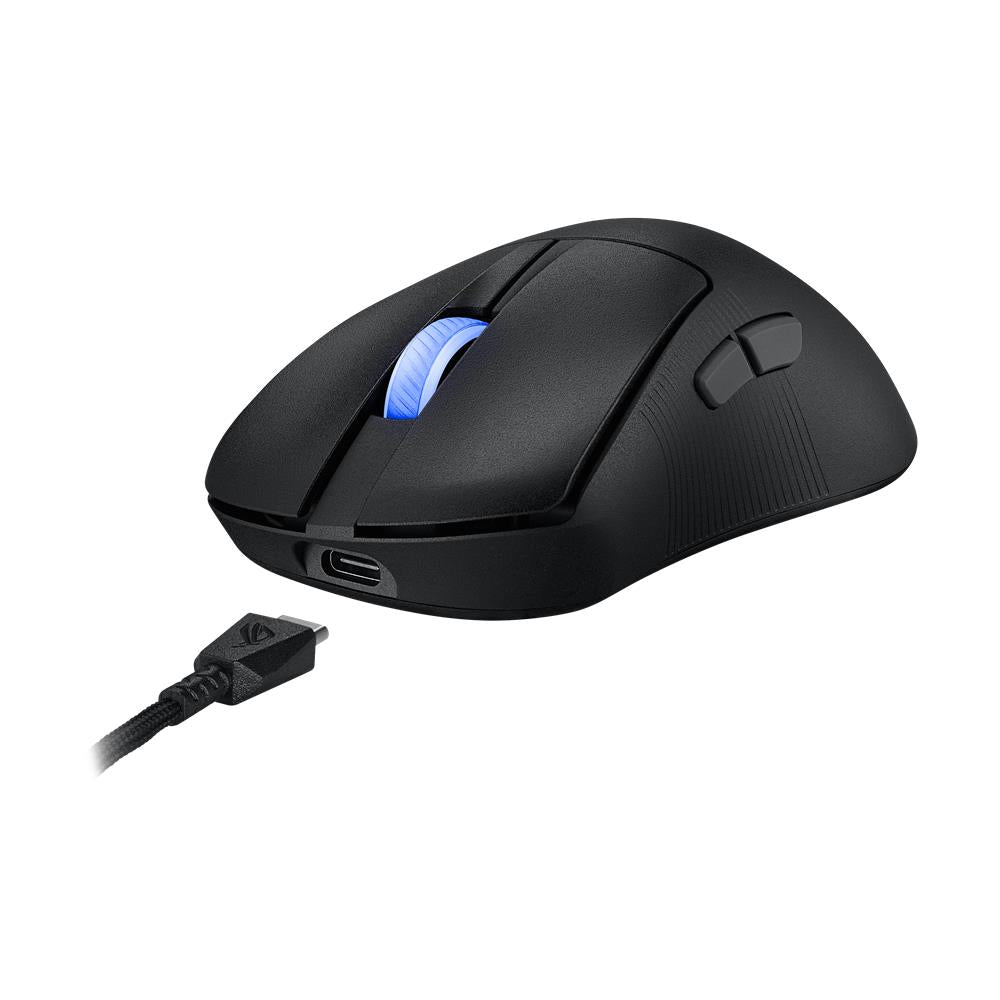 ASUS ROG Keris II Ace Wireless AimPoint Black Gaming Maus, 42.000 dpi, USB, Bluetooth, 2,4-GHz-HF