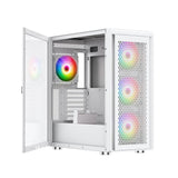 Silentware Air 100 White – Midi Tower mit Mesh-Front, Glas-Seitenfenster & 4 A-RGB Lüftern