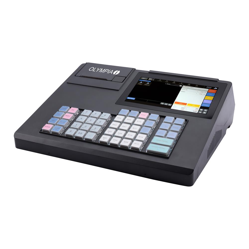 Olympia Registrierkasse K200 Kassensystem mit Drucker Schwarz