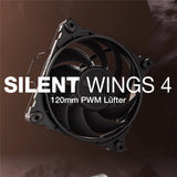 be quiet! Dark Rock 5 Luftkühler extrem hohe Kühlleistung Silent Wings 4 120mm PWM-Lüfter BK035