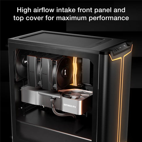 be quiet! Pure Base 501 DX Black PC-Gehäuse 3 vorinstallierte Pure Wings 3 140mm PWM-Lüfter