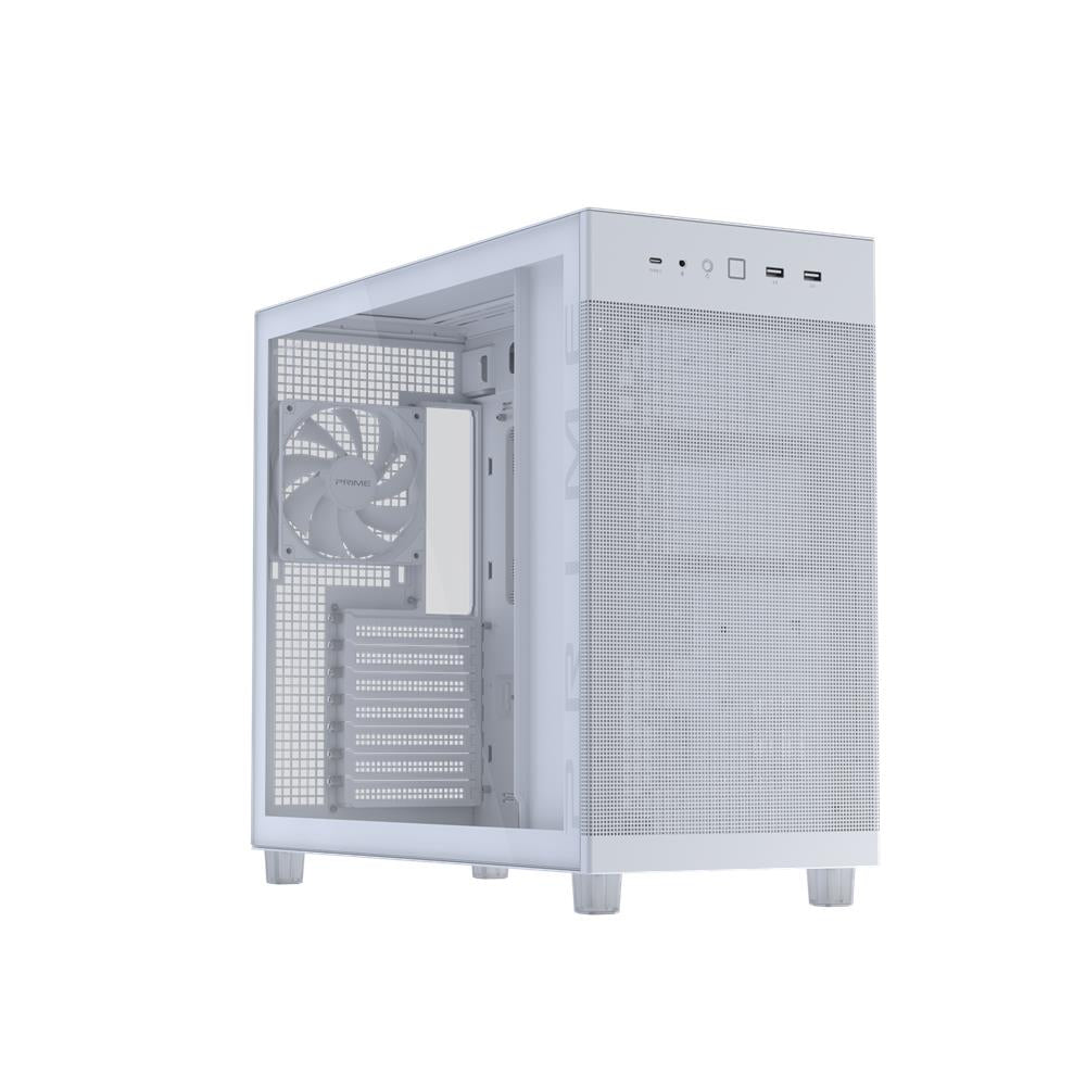 ASUS Prime AP303 TG ATX PC Gehäuse White mit 360 mm Radiator und USB 20Gbps