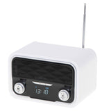 Adler AD 1185 Bluetooth Radio UKW 50 Senderspeicher SD USB MP3 Akku Modernes Design Küchenradio weiß