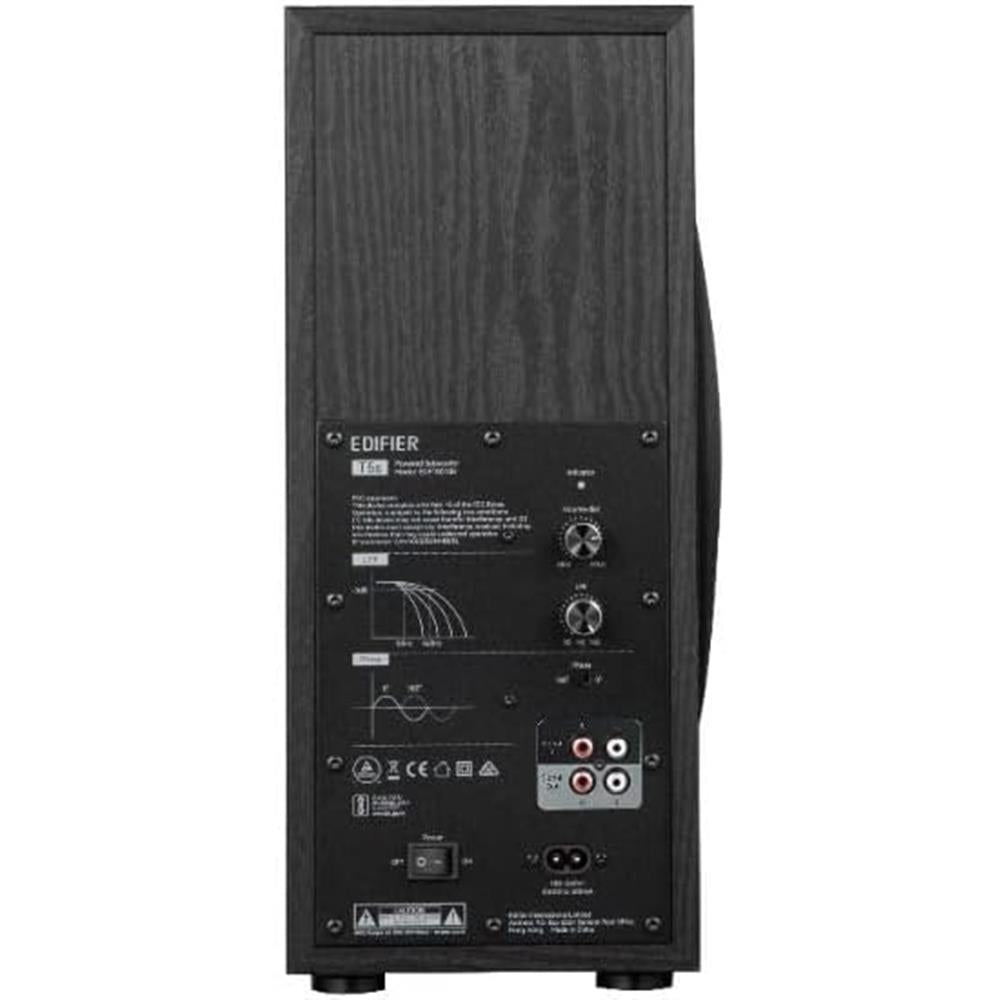 Edifier T5s – Aktiver 8" Subwoofer, 70W RMS, 35 Hz Bass, MDF-Gehäuse, Schwarz