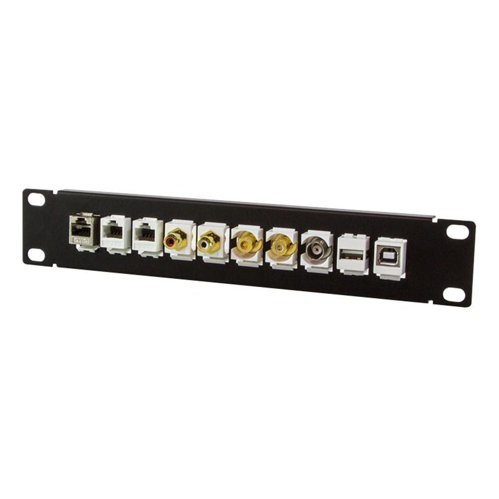 LogiLink 10" Keystone Panel für 10 Stecker Schwarz