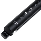 Adler AD 2327b Akku Glätteisen kabellos, USB-C Reise-Haarglätter mit Keramikplatten, LED-Display, 3 Temperaturstufen, Aufbewahrungsbeutel, Schwarz