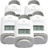 IOIO HT 2000-23 elektronisches Heizkörperthermostat 5er Pack programmierbar Heizthermostat digital