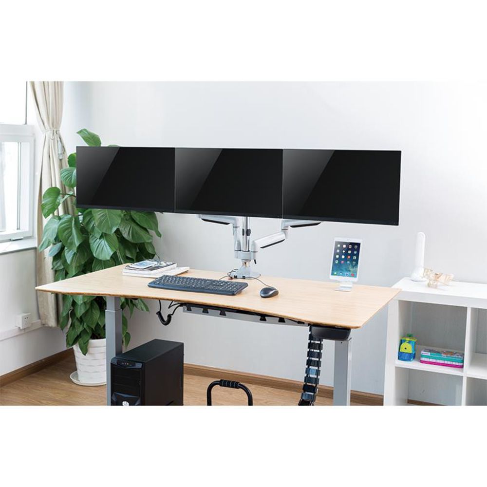 LogiLink BP0052 Monitorhalterung 3 fach 13 bis 32 Zoll mit Gasdruckfeder