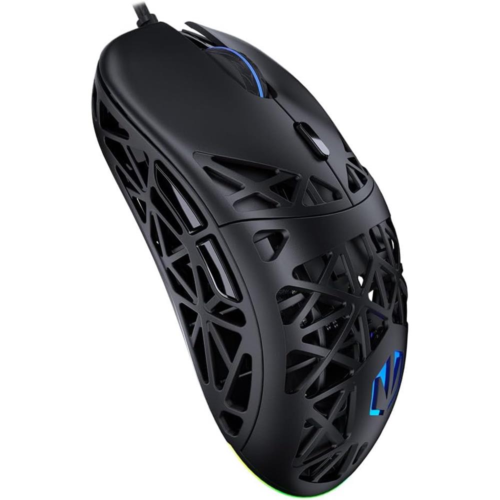 ENDORFY LIV, Gaming Maus, kabelgebunden, Ultraleicht (69 g), Schwarz, 12.000 DPI, ARGB