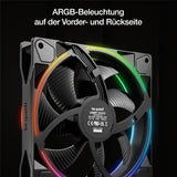 be quiet! Light Wings 140mm PWM Reverse Black ARGB Lüfter hoher Airflow