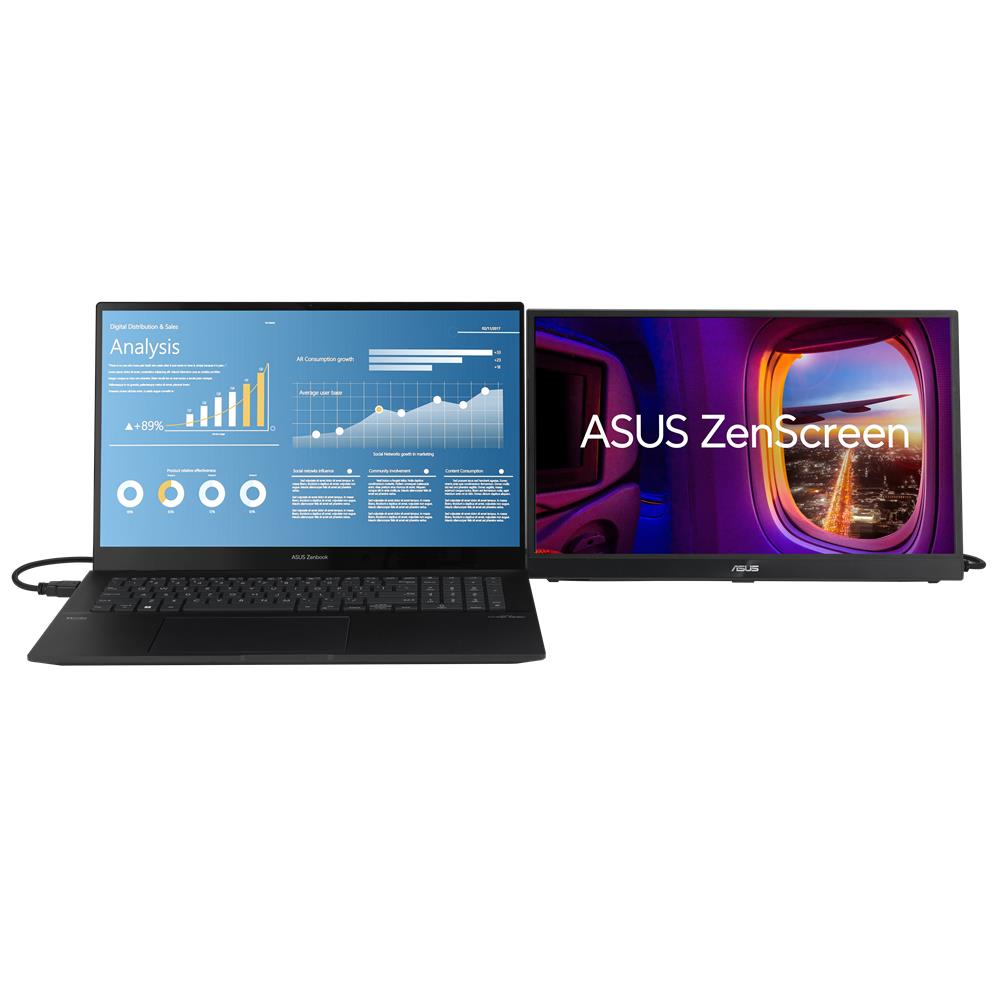 ASUS ZenScreen MB17AHG 17 Zoll Tragbarer Full HD IPS Monitor 144Hz mit USB‑C und HDMI