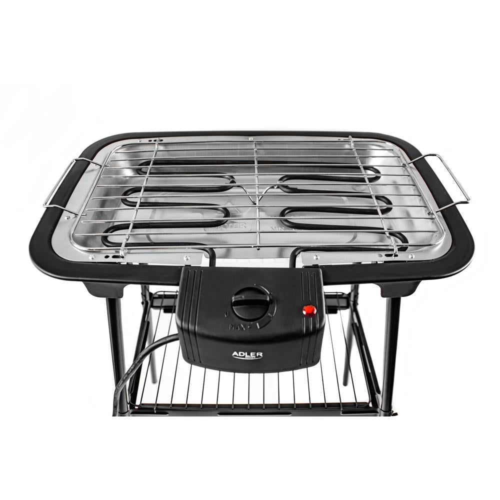 Adler AD 6602 Elektrogrill mit abnehmbarer Heizplatte, 2in1 Standgrill und Tischgrill