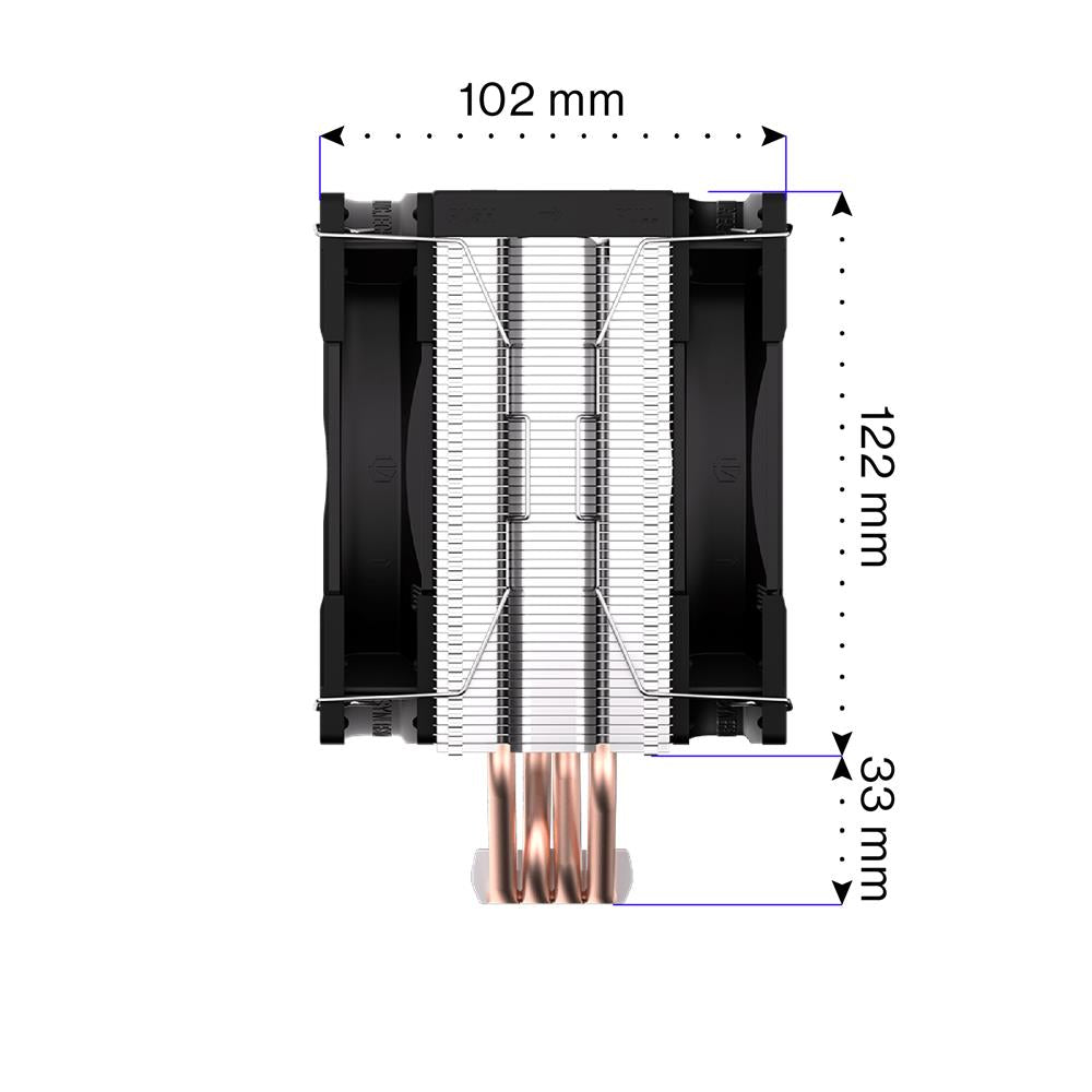 ENDORFY Fera 5 Dual Fan EY3A006, CPU-Kühler, Schwarz, Wärmeleitpaste inklusive