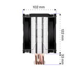 ENDORFY Fera 5 Dual Fan EY3A006, CPU-Kühler, Schwarz, Wärmeleitpaste inklusive