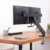 LogiLink Dual Monitorhalterung für 2 Monitore 17"-27" mit Handgriff Tischhalterung