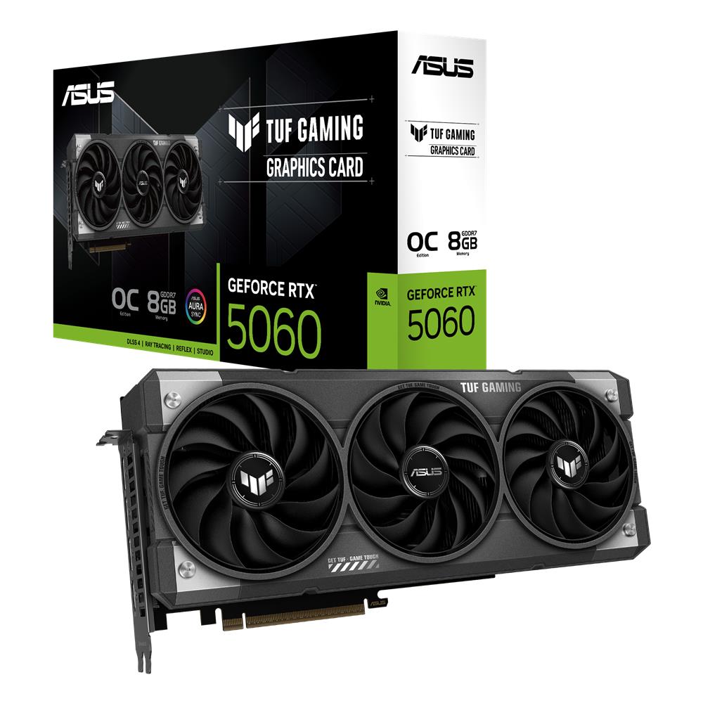 ASUS TUF Gaming GeForce RTX 5060 OC 8GB GDDR7 Grafikkarte PCIe 5.0