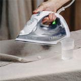 Adler AD 5051 Dampfbügeleisen 2600W, Keramiksohle, Dampfstoß, Vertikaldampf, Anti-Kalk, Anti-Tropf, Selbstreinigung, Bügeleisen für Kleidung, Hemden und Haushalt Grau Weiß