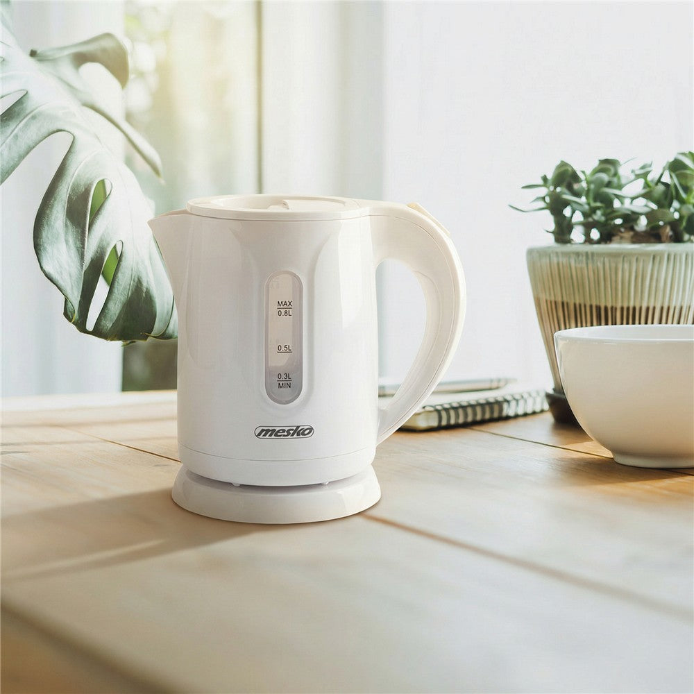 Mesko MS 1376 Wasserkocher aus Kunststoff, 0,8 l billig günstig klein handlich 850 W