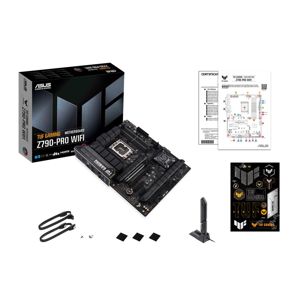 ASUS TUF GAMING Z790-PRO WIFI Mainboard Sockel Intel LGA1700 (ATX, PCIe 5.0, DDR5, 4x M.2, WIFI 6E)