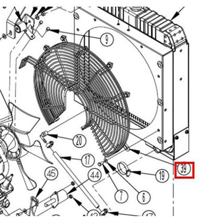 Nilfisk Original 56510484 Fan Guard Assy Lpg Lüfterschutz