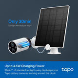 TP-Link Tapo A200 Solarpanel 4,5W für Kamera Tapo C425, C420 und C400 mit 360 Grad Halterung