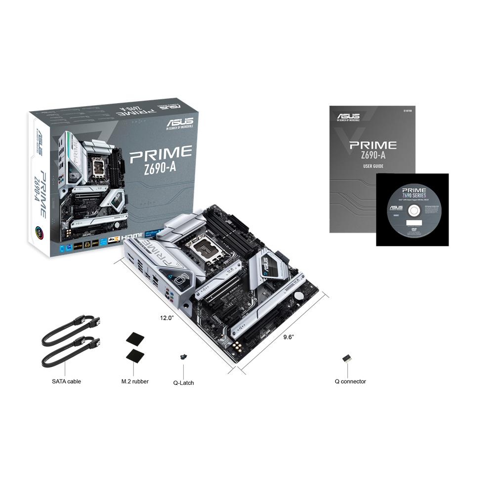 ASUS Prime Z690-A Gaming Mainboard Sockel Intel LGA 1700 ATX PCIe 5.0 M.2 DDR5 Thunderbolt 4