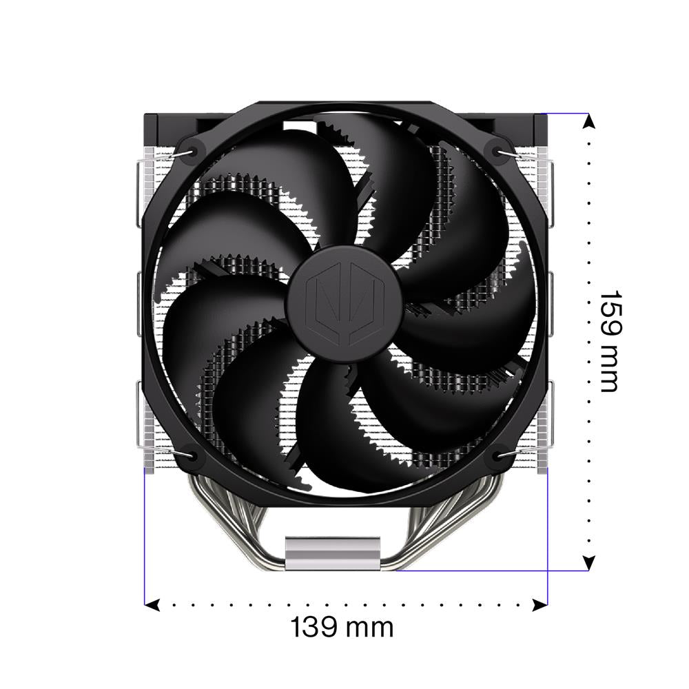 ENDORFY Fortis 5 EY3A008, CPU-Kühler, Schwarz, Wärmeleitpaste inklusive