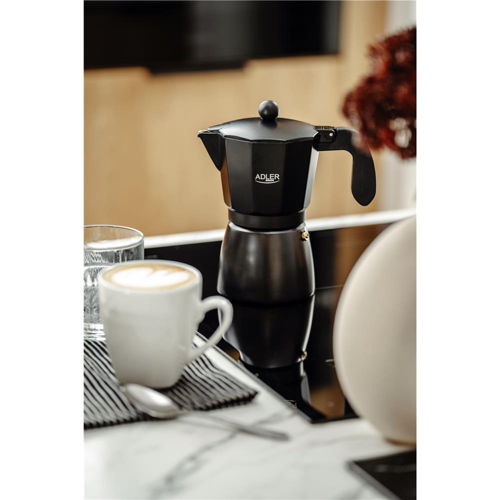 Adler AD 4421 Espresso-Kaffeemaschine - 320ml Espressokocher, Schwarz