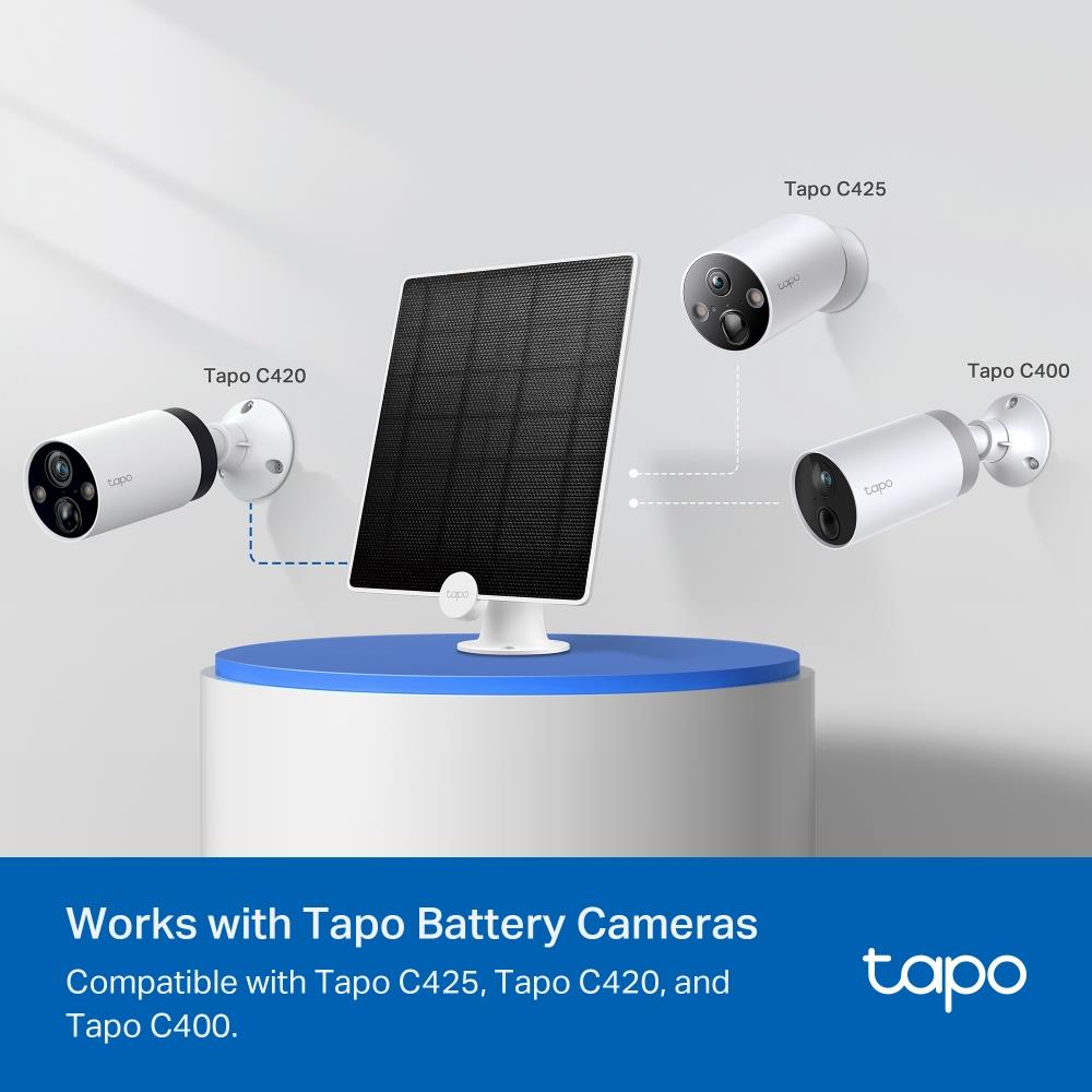 TP-Link Tapo A200 Solarpanel 4,5W für Kamera Tapo C425, C420 und C400 mit 360 Grad Halterung