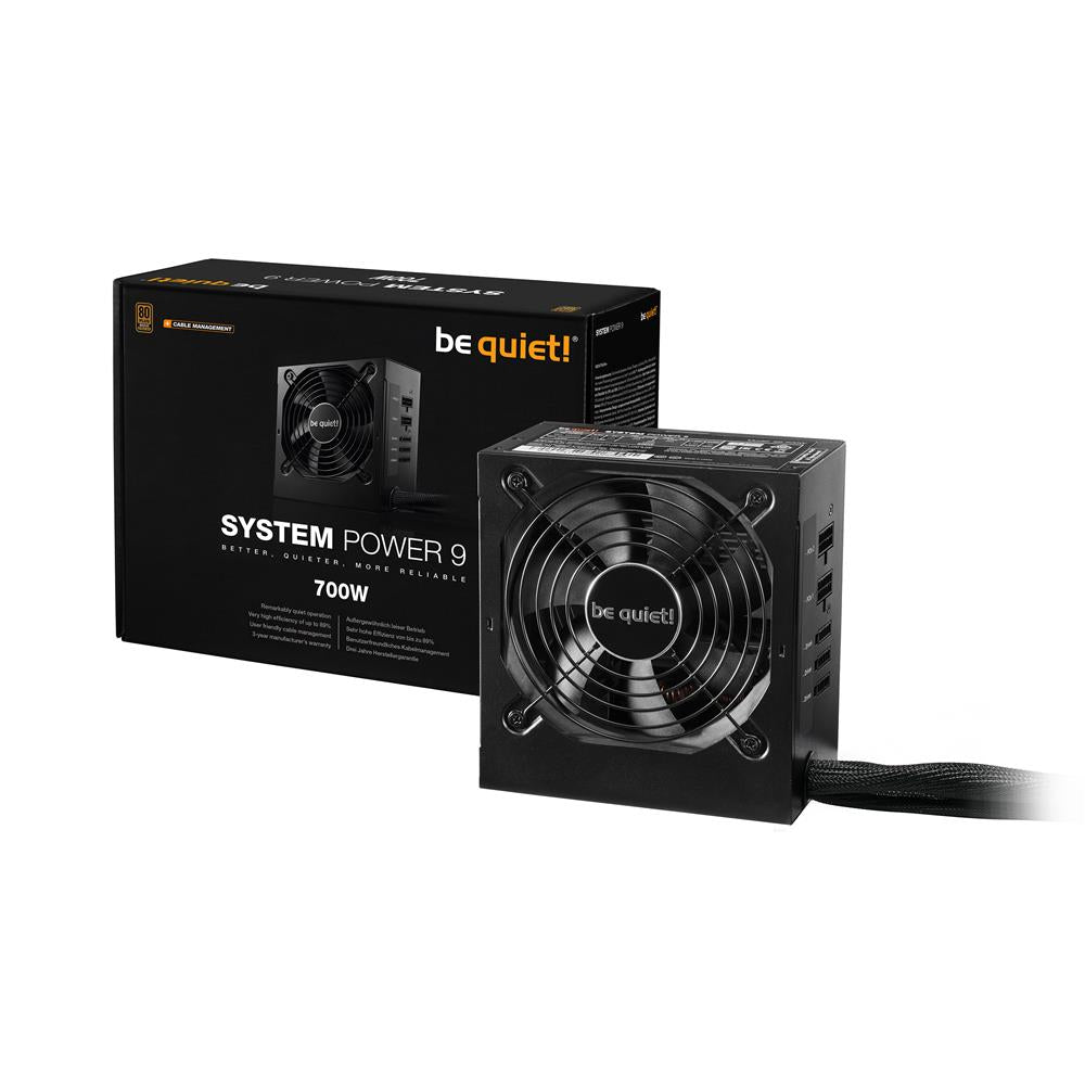 be quiet! SYSTEM POWER 9 Netzteil 700W CM mit 120mm Lüfter PC leise | BN303