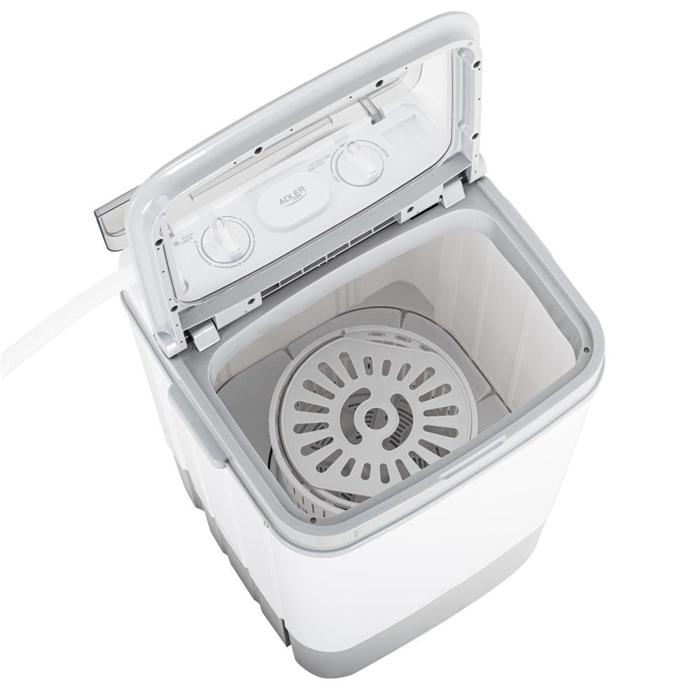 Adler AD 8057 Mini Waschmaschine mit Schleuder Weiß