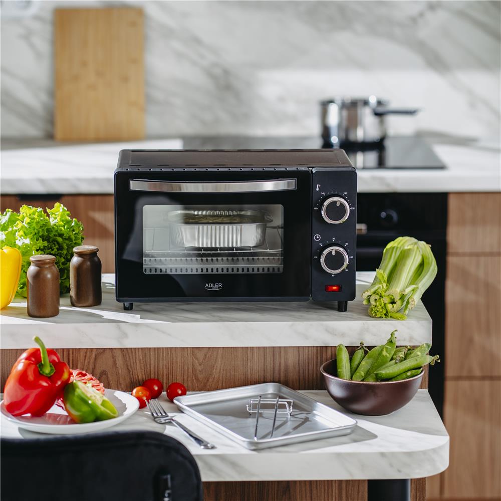 Adler AD 6032 Elektro-Backofen 9L schwarz – Kompakt & praktisch für kleine Küchen