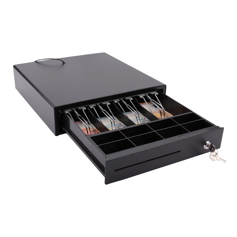 Olympia Kassenschublade SD 335C Kunststoff Geldlade Kassenlade Münzfächer Scheinfächer schwarz