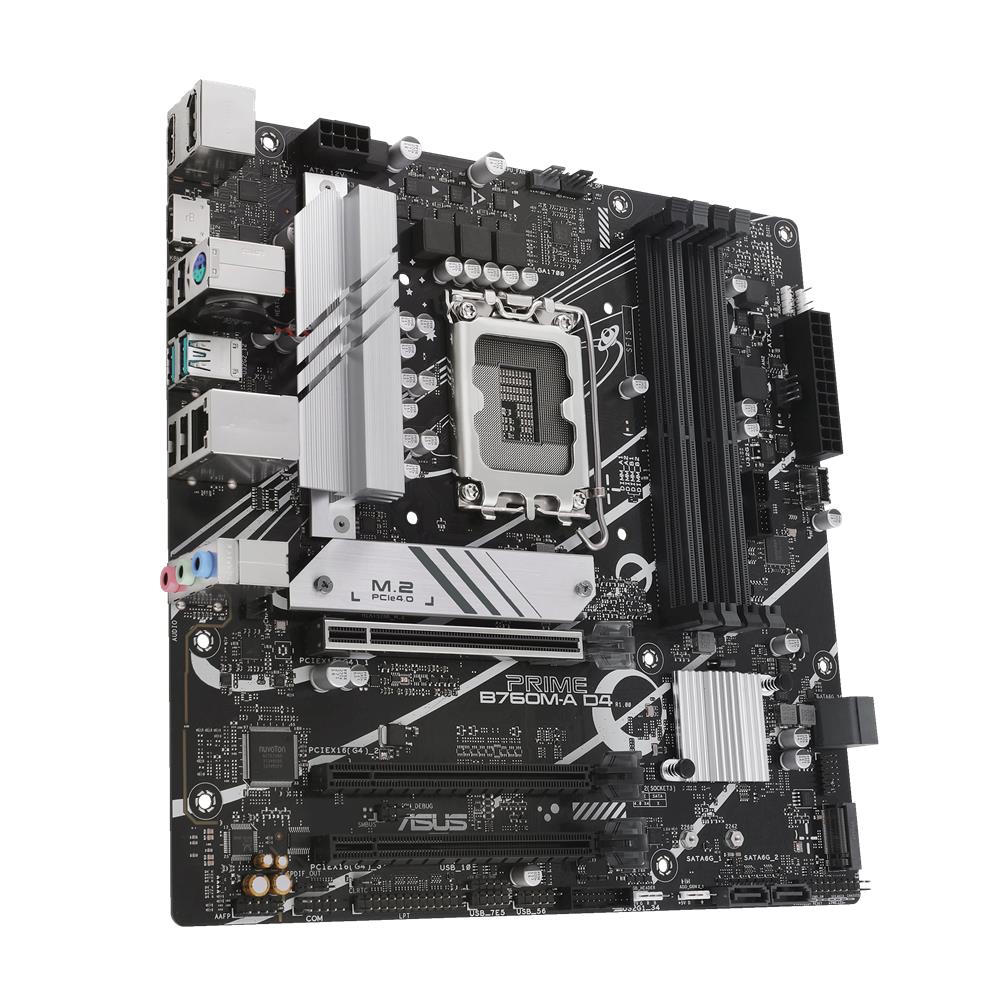 ASUS PRIME B760M-A D4-CSM Business Mainboard Sockel Intel LGA 1700 (Intel B760, mATX, DDR4, PCIe)