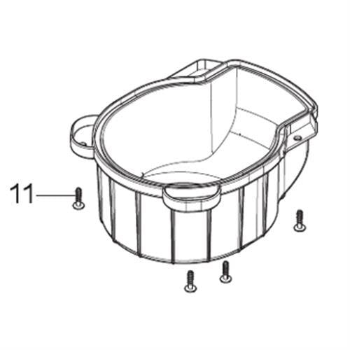 Nilfisk Original 107413542 Abdeckung HEPA-Filterelement