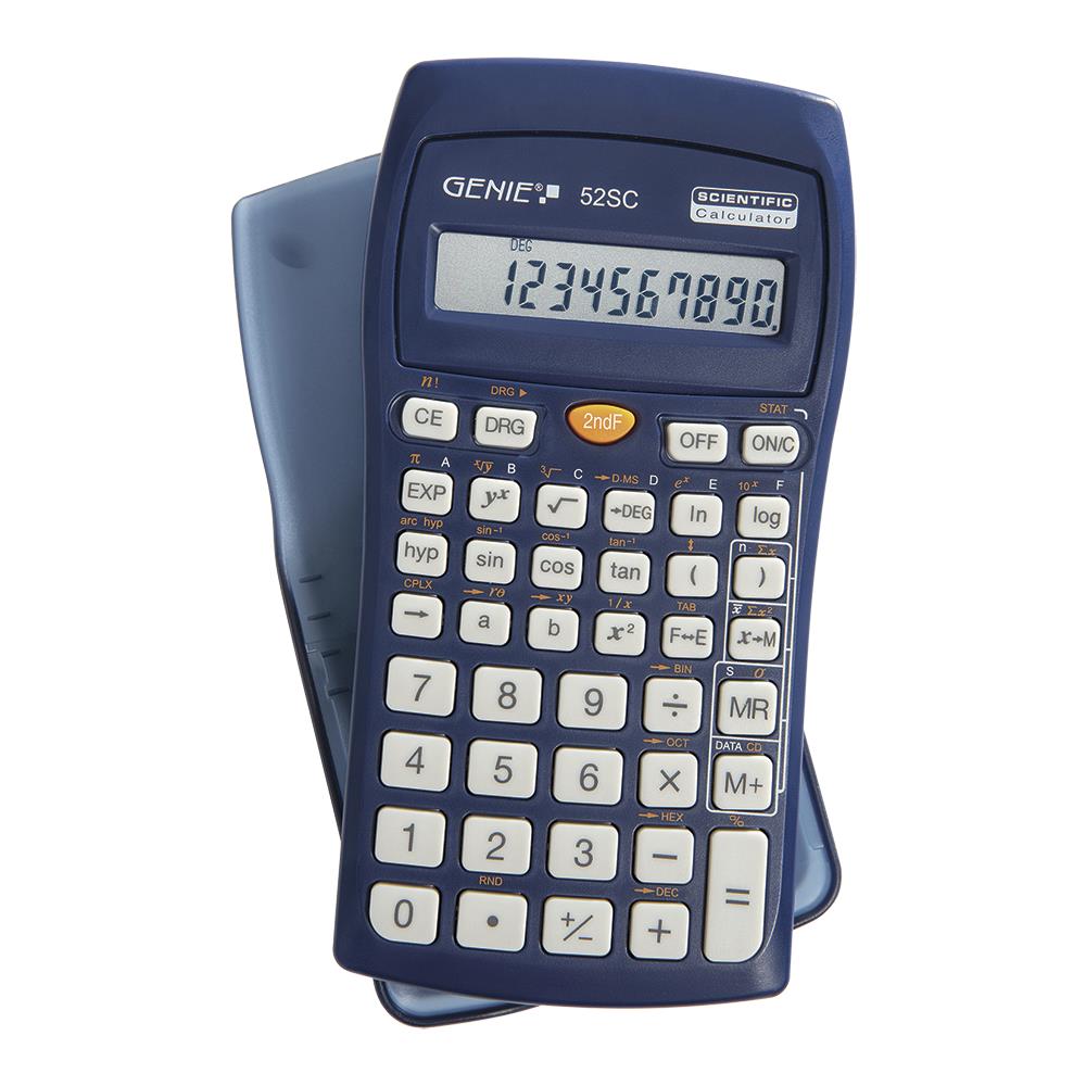 GENIE Taschenrechner 52 SC wissenschaftlicher Rechner, blau