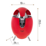 Adler AD 4013 Zitruspresse rot Saftpresse elektrisch Fruchtfleisch Sieb Edelstahl Anti Tropf System