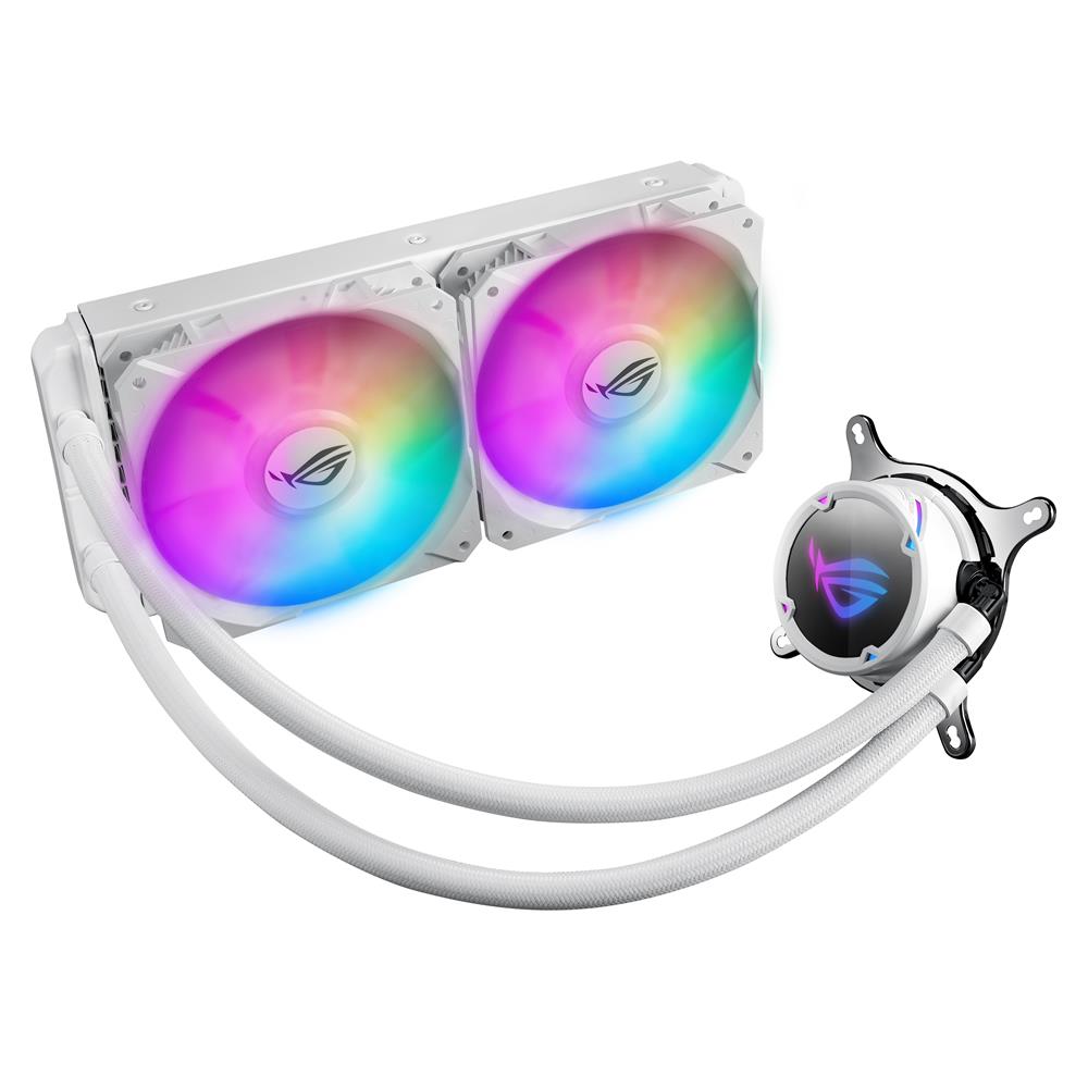 ASUS ROG Strix LC 240 RGB adressierbare RGB-Lüfter 3x 120 mm Lüfter AIO Wasserkühlung Aura Sync Weiß